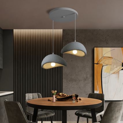 BRILAGI - Suspension sur câble WABI SABI 2xE27/60W/230V gris