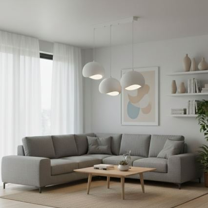 Brilagi - Suspension sur câble WABI SABI 3xE27/40W/230V blanche