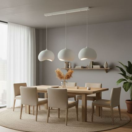 Brilagi - Suspension sur câble WABI SABI 3xE27/40W/230V blanche