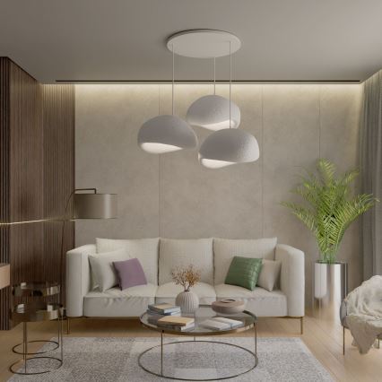 Brilagi - Suspension sur câble WABI SABI 3xE27/40W/230V blanche