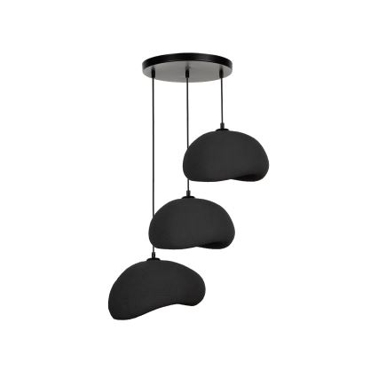 Brilagi - Suspension sur câble WABI SABI 3xE27/40W/230V Ø 60 cm noir
