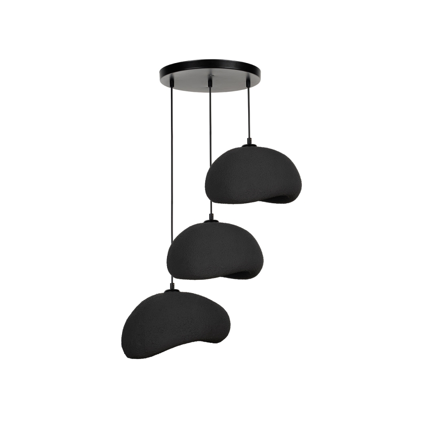 Brilagi - Suspension sur câble WABI SABI 3xE27/40W/230V Ø 60 cm noir
