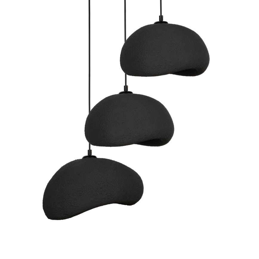 Brilagi - Suspension sur câble WABI SABI 3xE27/40W/230V Ø 60 cm noir