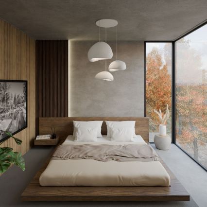 Brilagi - Suspension sur câble WABI SABI 3xE27/40W/230V, Ø 76 cm, blanche