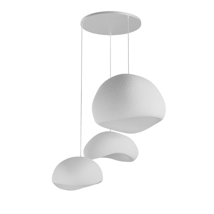 Brilagi - Suspension sur câble WABI SABI 3xE27/40W/230V, Ø 76 cm, blanche