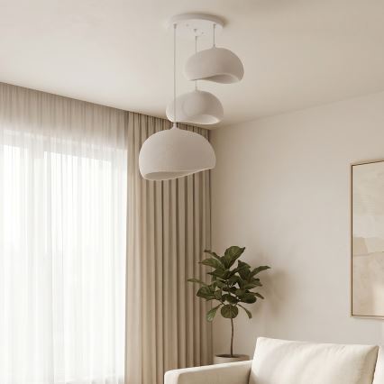 Brilagi - Suspension sur câble WABI SABI 3xE27/40W/230V, Ø 76 cm, blanche