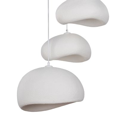 Brilagi - Suspension sur câble WABI SABI 3xE27/40W/230V, Ø 76 cm, blanche