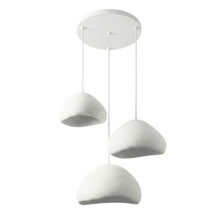 Brilagi - Suspension sur câble WABI SABI 3xE27/40W/230V Ø 82 cm blanc