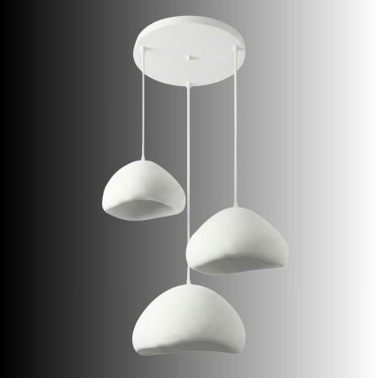 Brilagi - Suspension sur câble WABI SABI 3xE27/40W/230V Ø 82 cm blanc