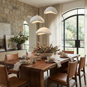 Brilagi - Suspension sur câble WABI SABI 3xE27/40W/230V Ø 82 cm blanche