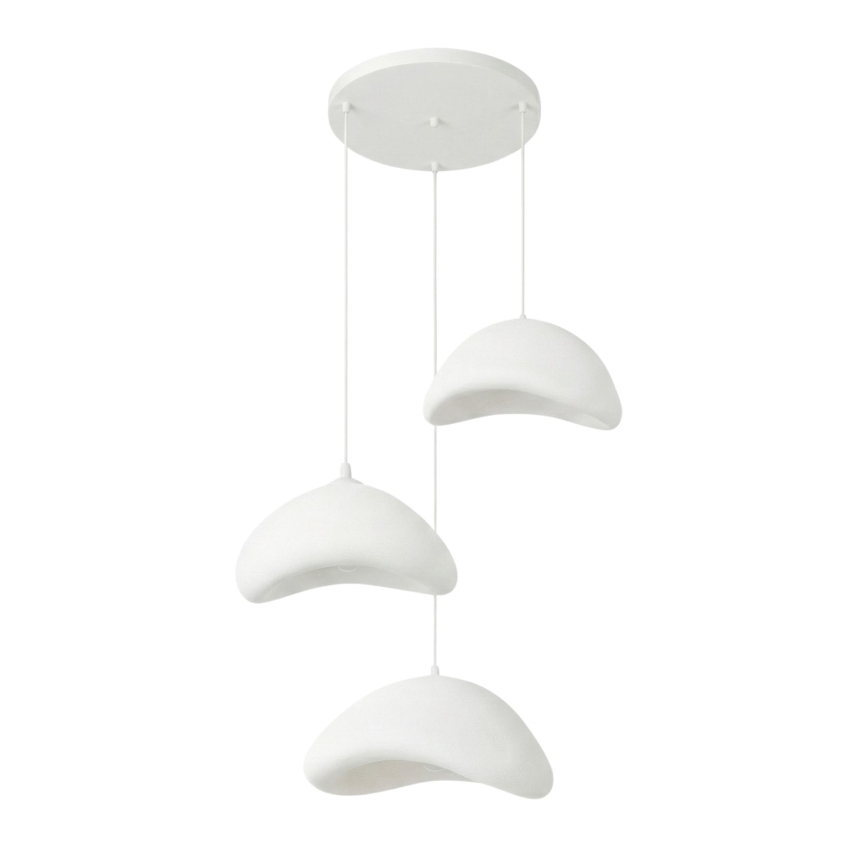 Brilagi - Suspension sur câble WABI SABI 3xE27/40W/230V Ø 82 cm blanche