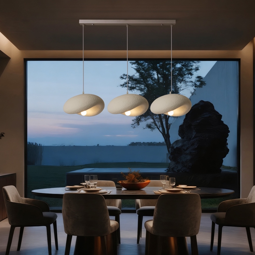 BRILAGI - Suspension sur câble WABI SABI 3xE27/60W/230V blanc