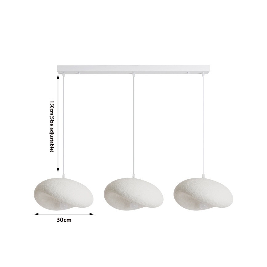 BRILAGI - Suspension sur câble WABI SABI 3xE27/60W/230V blanc