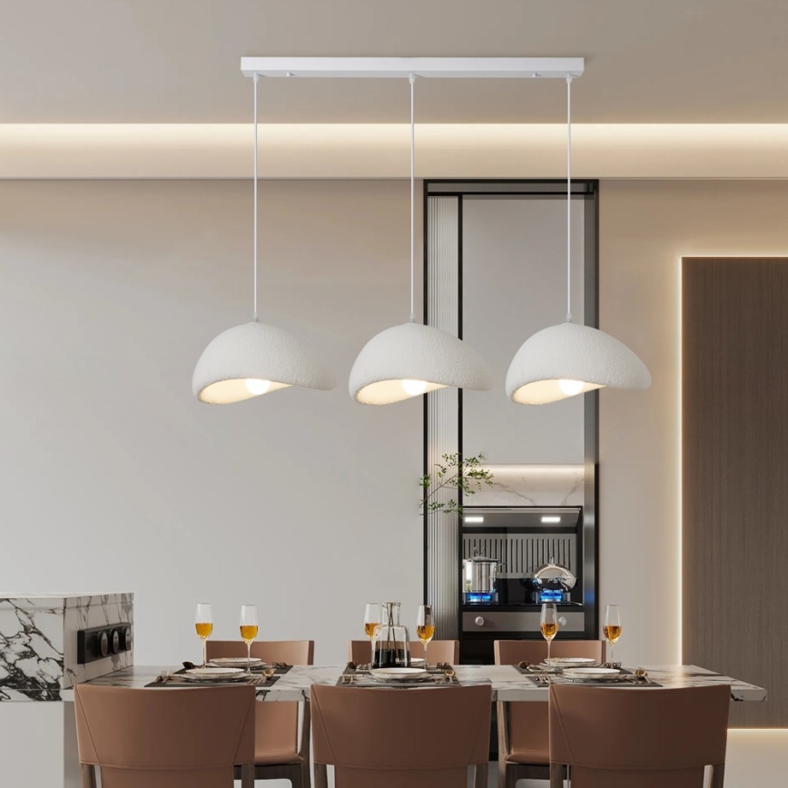 BRILAGI - Suspension sur câble WABI SABI 3xE27/60W/230V blanche