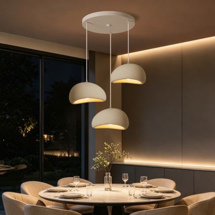 BRILAGI - Suspension sur câble WABI SABI 3xE27/60W/230V blanche