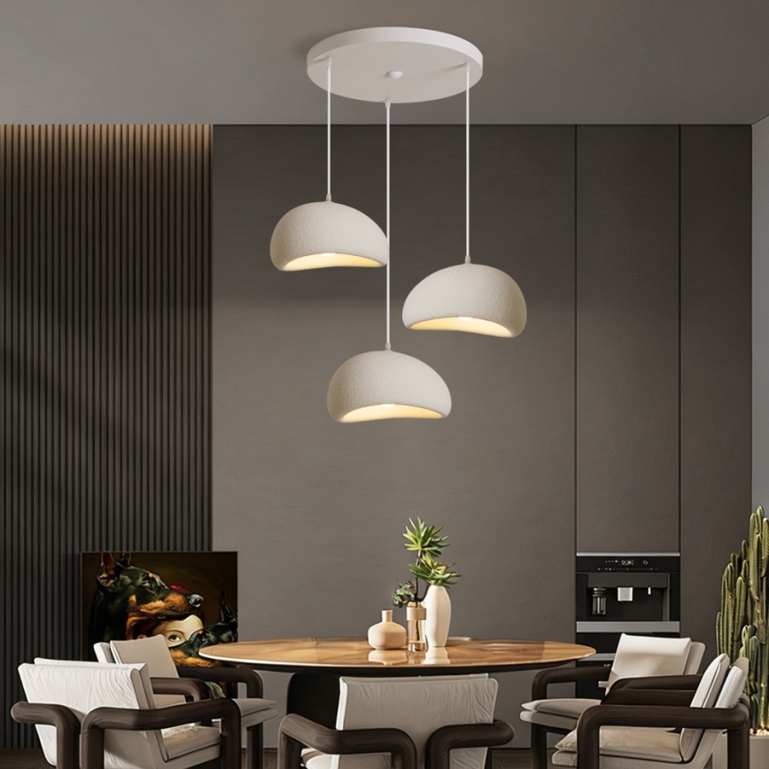 BRILAGI - Suspension sur câble WABI SABI 3xE27/60W/230V blanche