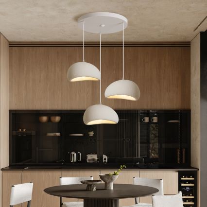 BRILAGI - Suspension sur câble WABI SABI 3xE27/60W/230V blanche