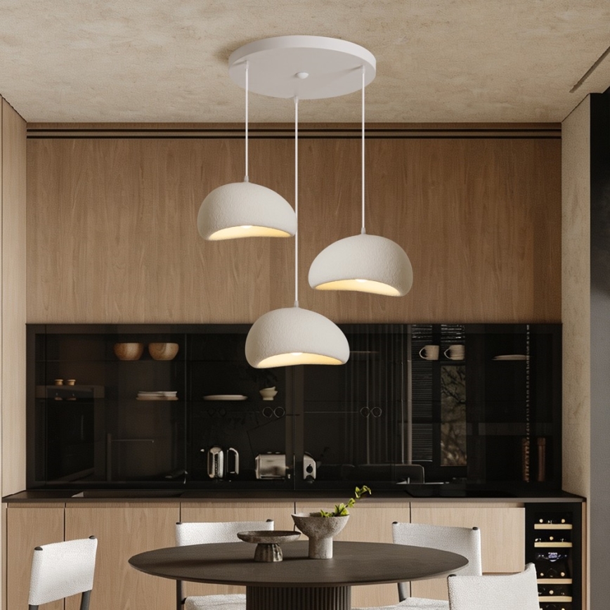 BRILAGI - Suspension sur câble WABI SABI 3xE27/60W/230V blanche