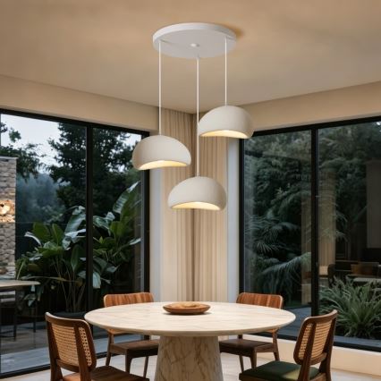 BRILAGI - Suspension sur câble WABI SABI 3xE27/60W/230V blanche