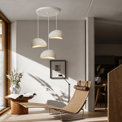 BRILAGI - Suspension sur câble WABI SABI 3xE27/60W/230V blanche