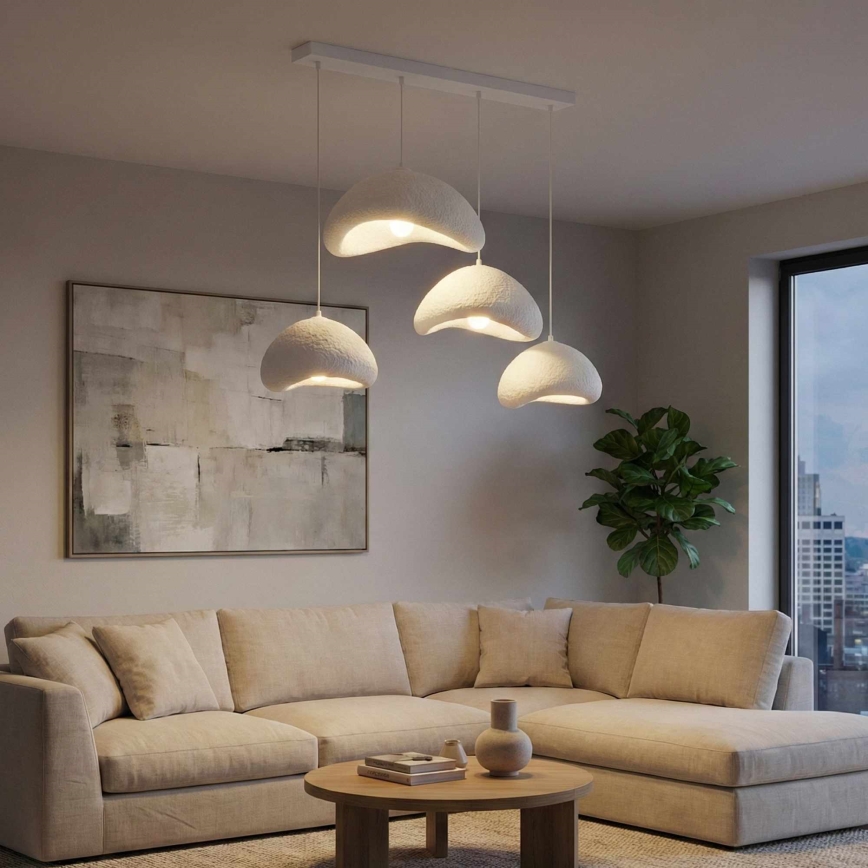 Brilagi - Suspension sur câble WABI SABI 4xE27/40W/230V blanc