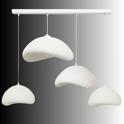 Brilagi - Suspension sur câble WABI SABI 4xE27/40W/230V blanc