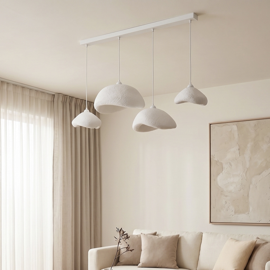 Brilagi - Suspension sur câble WABI SABI 4xE27/40W/230V blanc