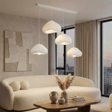 Brilagi - Suspension sur câble WABI SABI 4xE27/40W/230V blanche