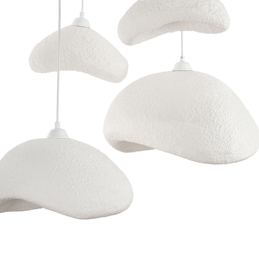 Brilagi - Suspension sur câble WABI SABI 4xE27/40W/230V Ø 90 cm blanche