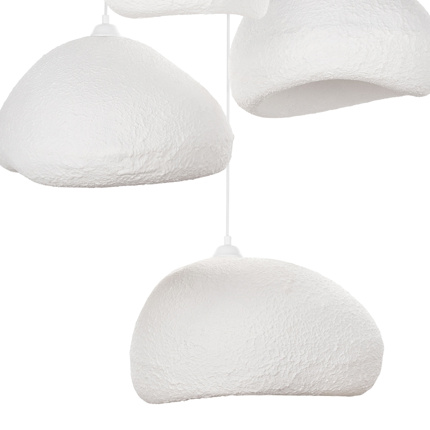 Brilagi - Suspension sur câble WABI SABI 4xE27/40W/230V Ø 95 cm blanche