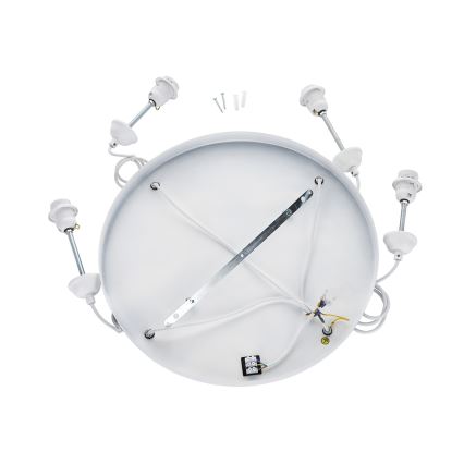 Brilagi - Suspension sur câble WABI SABI 4xE27/40W/230V Ø 95 cm blanche