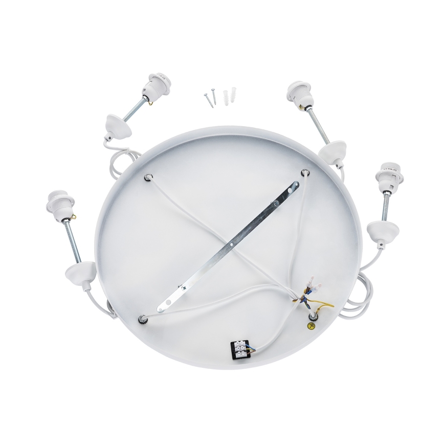 Brilagi - Suspension sur câble WABI SABI 4xE27/40W/230V Ø 95 cm blanche