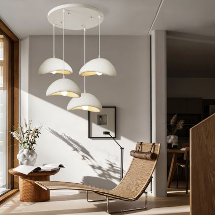 BRILAGI - Suspension sur câble WABI SABI 4xE27/60W/230V blanche