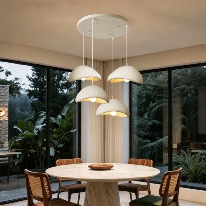 BRILAGI - Suspension sur câble WABI SABI 4xE27/60W/230V blanche