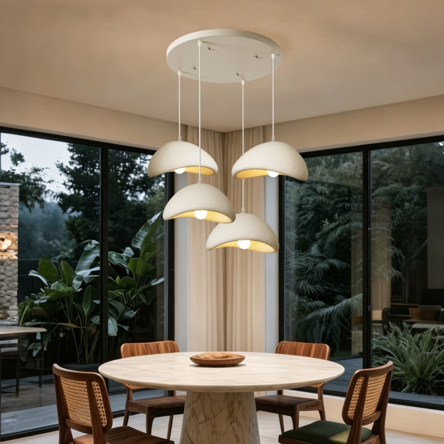BRILAGI - Suspension sur câble WABI SABI 4xE27/60W/230V blanche
