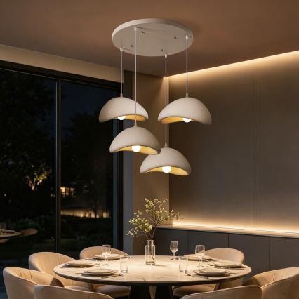 BRILAGI - Suspension sur câble WABI SABI 4xE27/60W/230V blanche