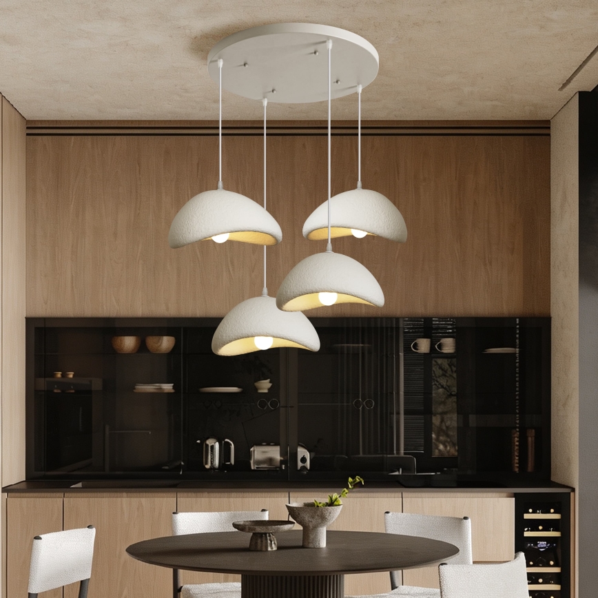 BRILAGI - Suspension sur câble WABI SABI 4xE27/60W/230V blanche