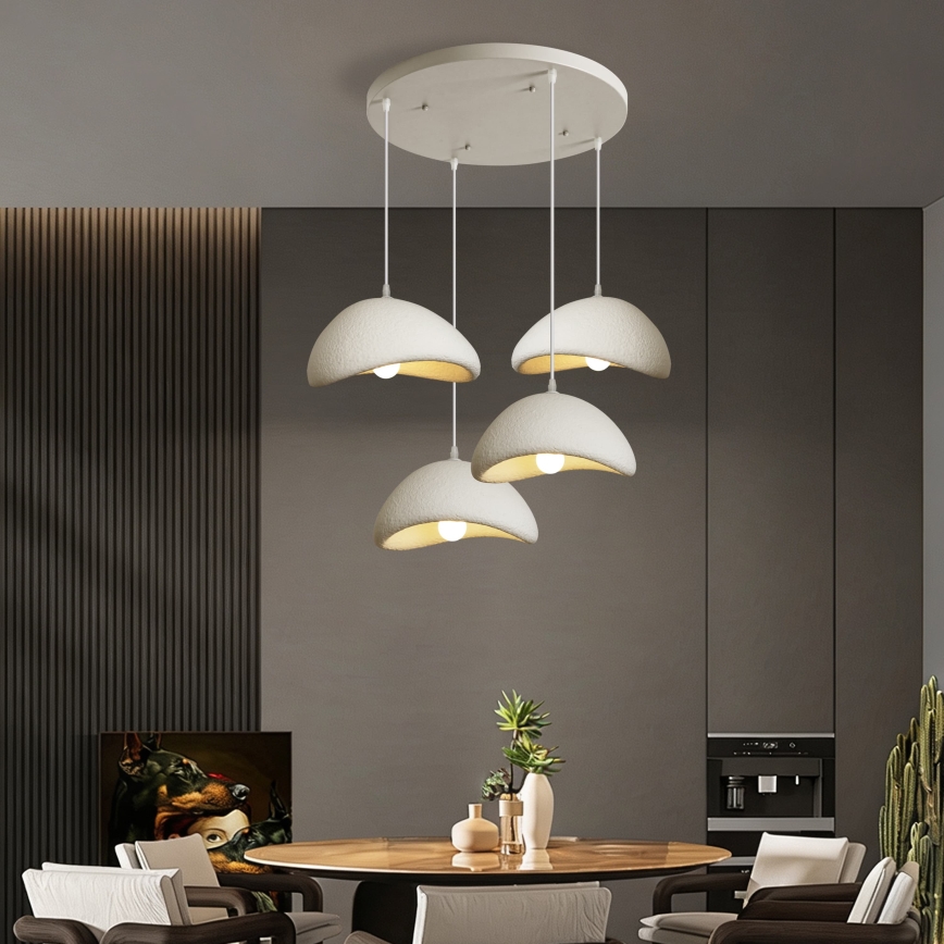 BRILAGI - Suspension sur câble WABI SABI 4xE27/60W/230V blanche