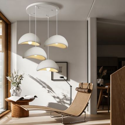BRILAGI - Suspension sur câble WABI SABI 4xE27/60W/230V blanche