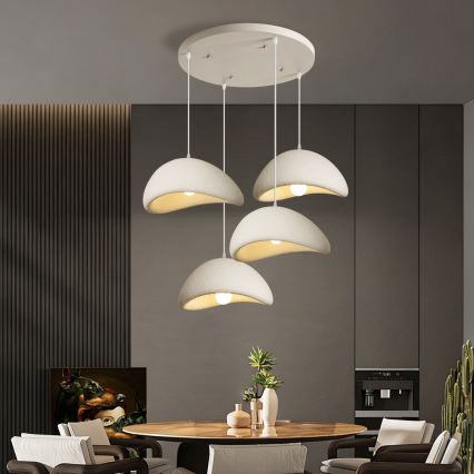 BRILAGI - Suspension sur câble WABI SABI 4xE27/60W/230V blanche