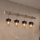 Brilagi - Suspension sur câble WOOD GLASS 4xE27/60W/230V pin/gris/marron fumé