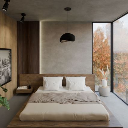 Brilagi - Suspension sur cordon WABI SABI 1xE27/40W/230V noire