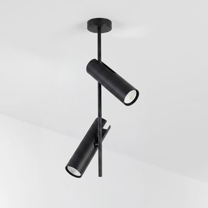 Brilagi - Suspension sur tige BRANCH 2xGU10/30W/230V noire