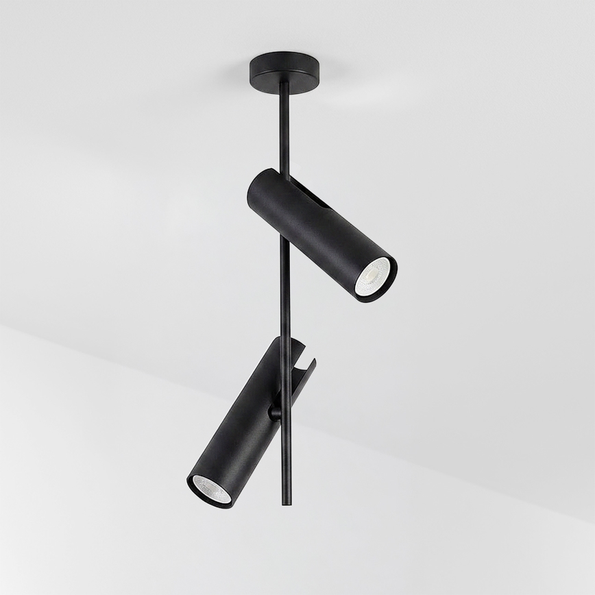 Brilagi - Suspension sur tige BRANCH 2xGU10/30W/230V noire