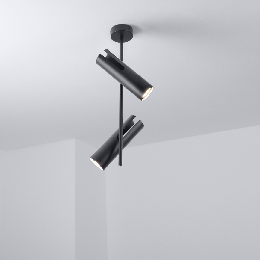 Brilagi - Suspension sur tige BRANCH 2xGU10/30W/230V noire