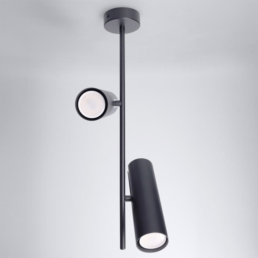 Brilagi - Suspension sur tige BRANCH 2xGU10/30W/230V noire