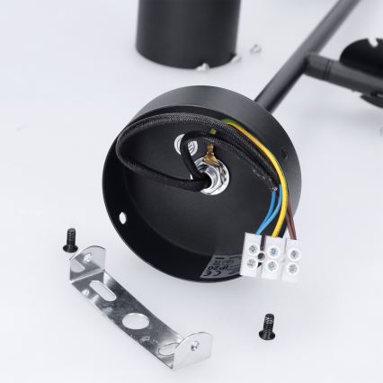 Brilagi - Suspension sur tige BRANCH 2xGU10/30W/230V noire