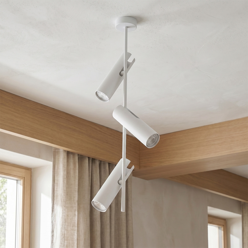 Brilagi - Suspension sur tige BRANCH 3xGU10/30W/230V blanche