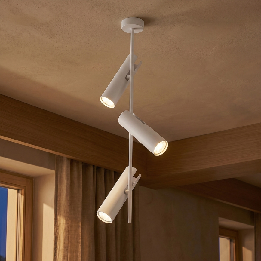 Brilagi - Suspension sur tige BRANCH 3xGU10/30W/230V blanche
