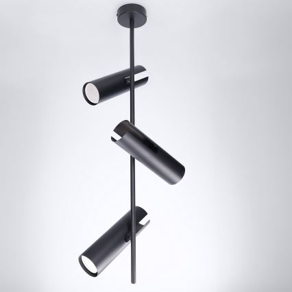 Brilagi - Suspension sur tige BRANCH 3xGU10/30W/230V noire